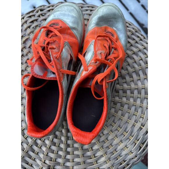 Adidas F50 Adizero Leather Soccer Boots Cleats Gray Orange 8.5 US 8 UK 42 FR main image 4